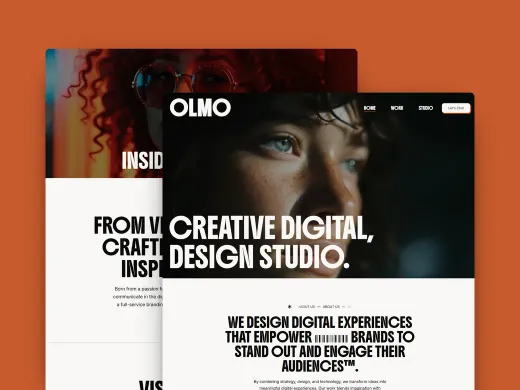 Olmo Studio template preview